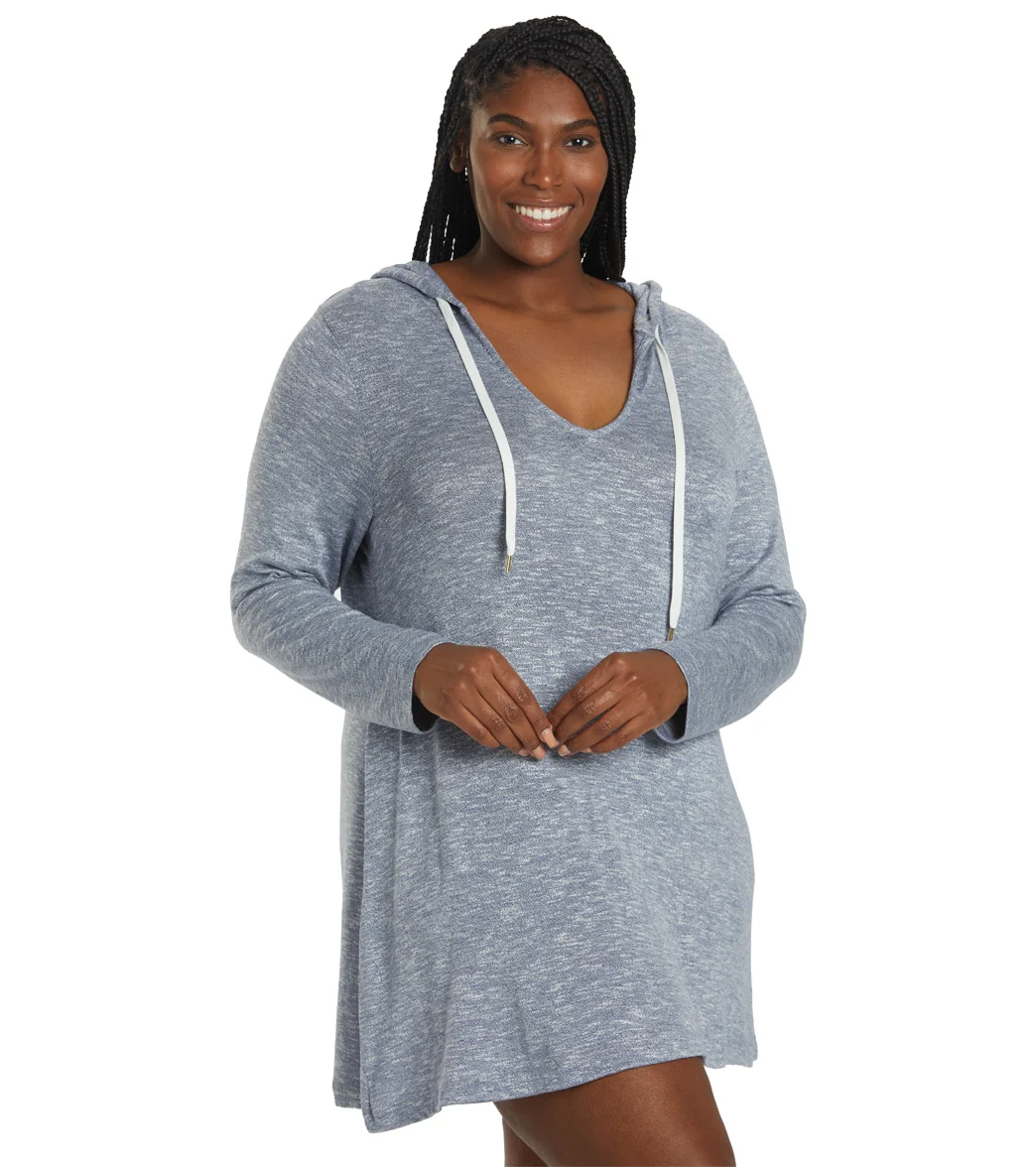 La Blanca Women's Plus Size Beach Cozy Sweater Hoodie - Image 2