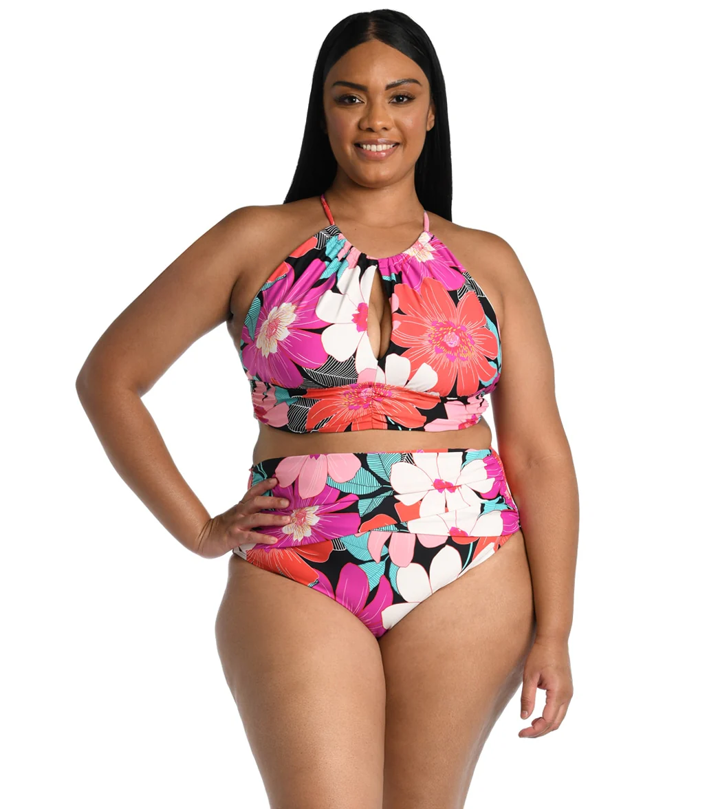 La Blanca Women's Plus Size In Full Bloom Bikini Bottom - Image 3