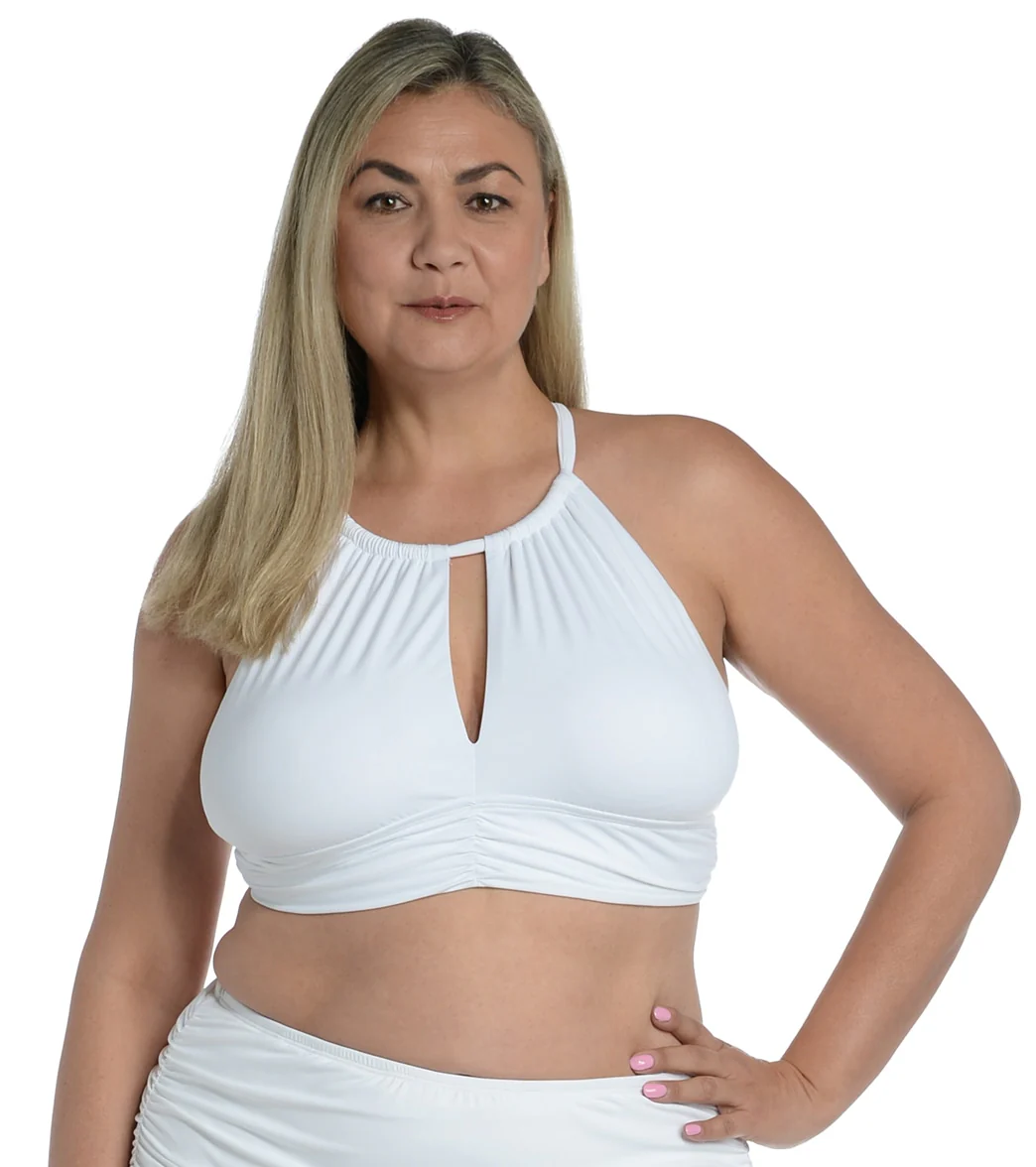 La Blanca Women's Plus Size Island Goddess High Neck Bikini Top - Image 5
