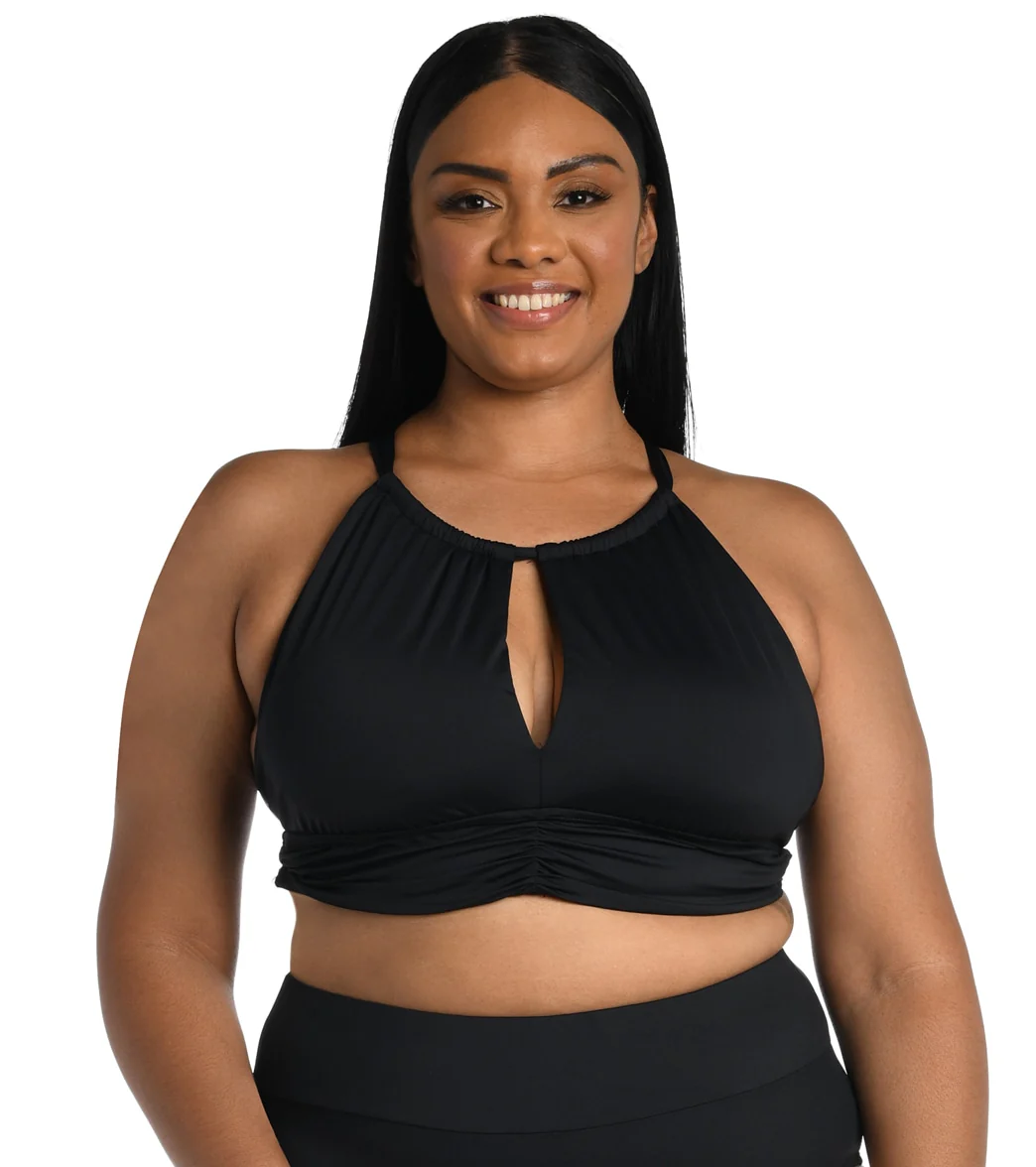 La Blanca Women's Plus Size Island Goddess High Neck Bikini Top - Image 9