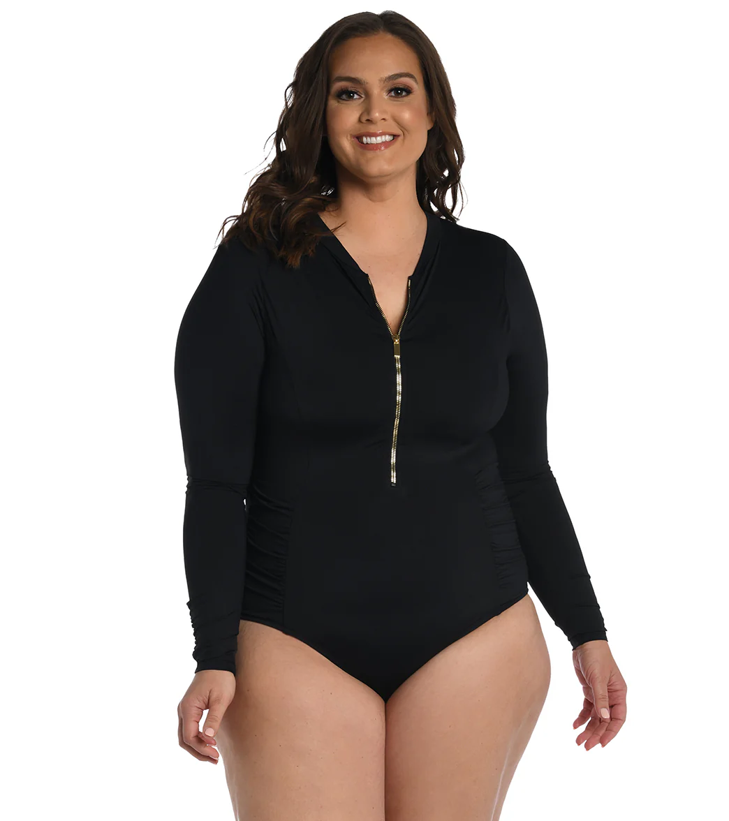 La Blanca Women's Plus Size Island Goddess Paddle Suit - Image 3