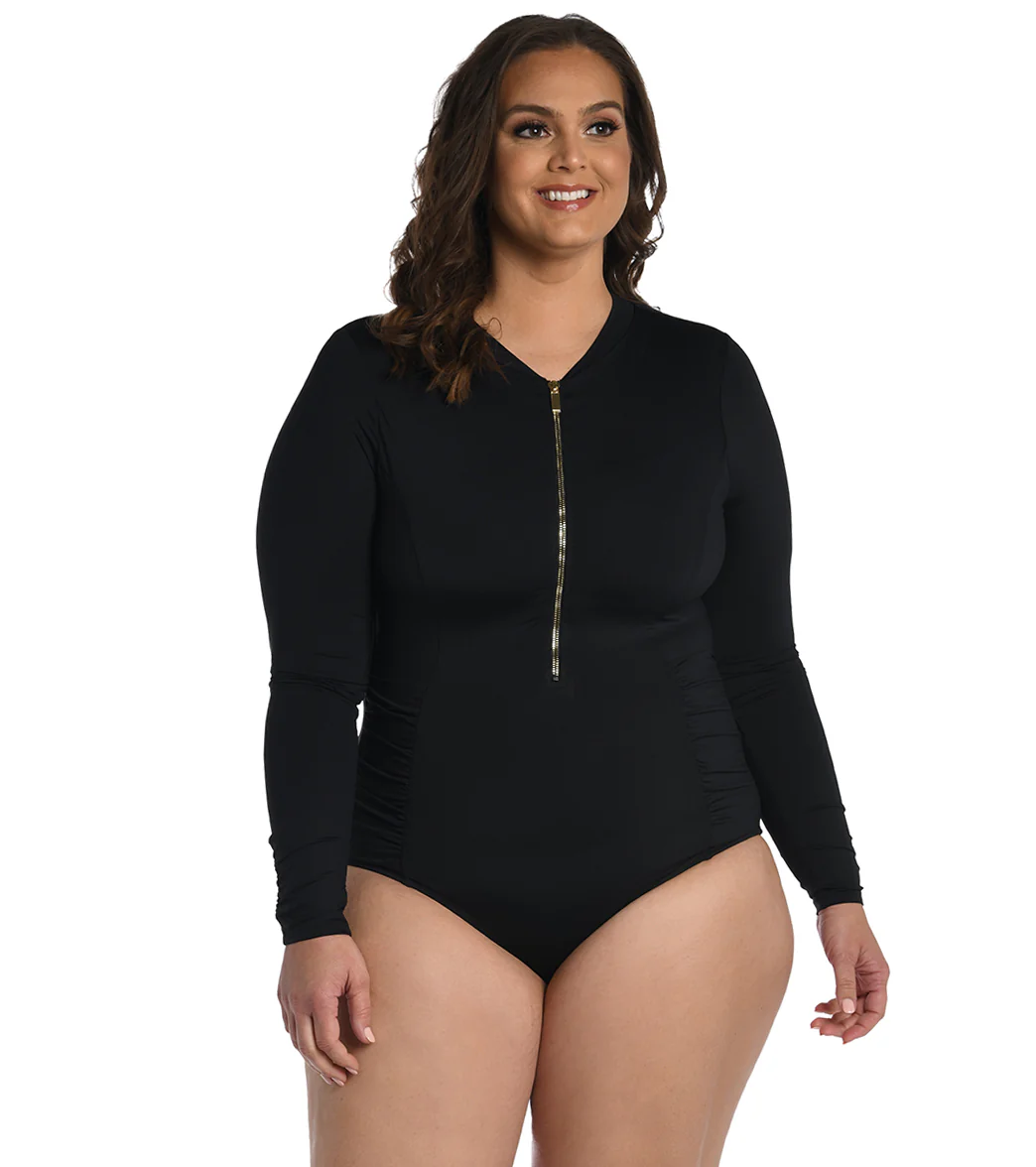 La Blanca Women's Plus Size Island Goddess Paddle Suit - Image 5