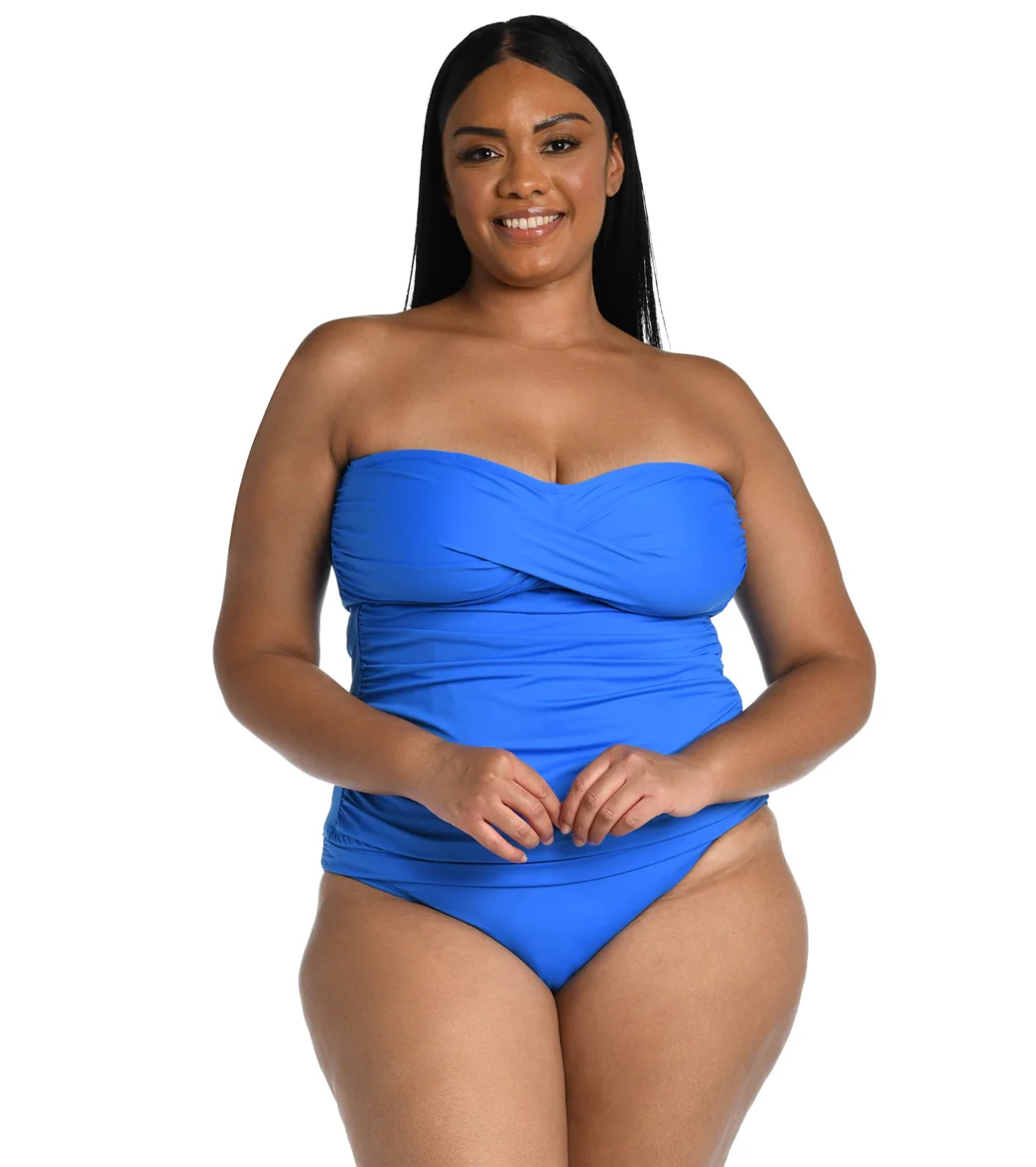 La Blanca Women's Plus Size Island Goddess Twist Bandini Top - Image 3