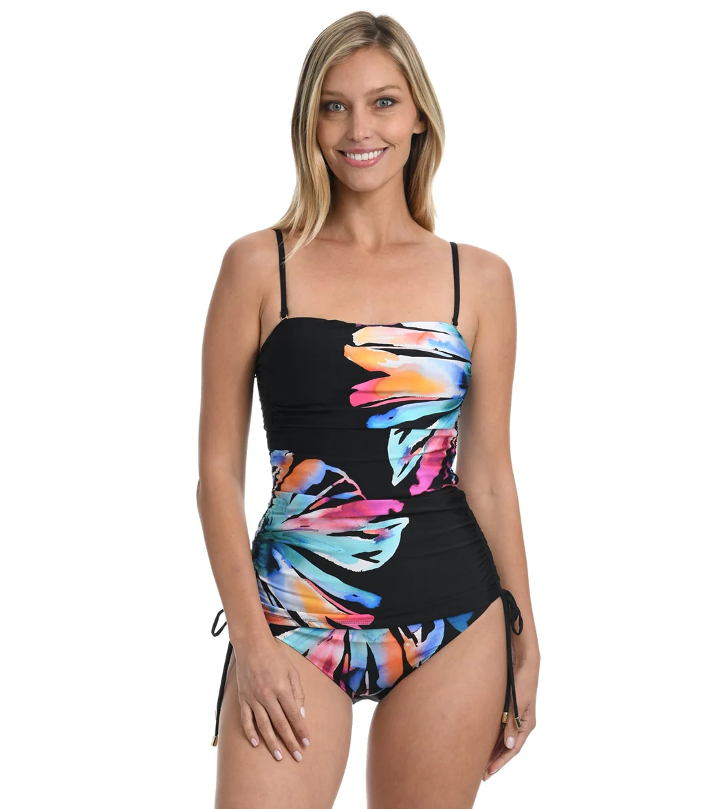 La Blanca Women's Prism Palm Bandeau Tankini - Image 5