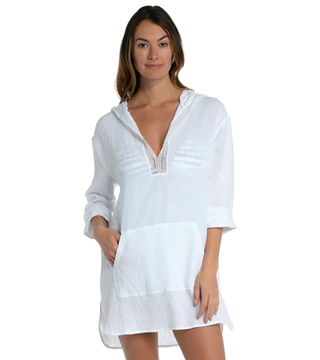 La Blanca Women's Seaside Covers Hooded Tunic - Image 6