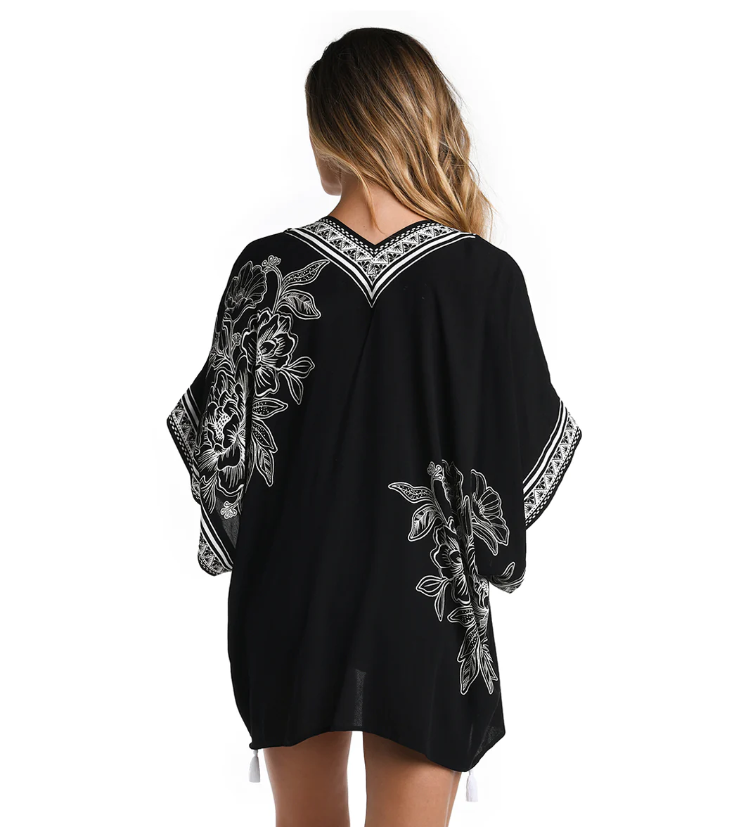 La Blanca Women's Shadow Floral Kimono - Image 2