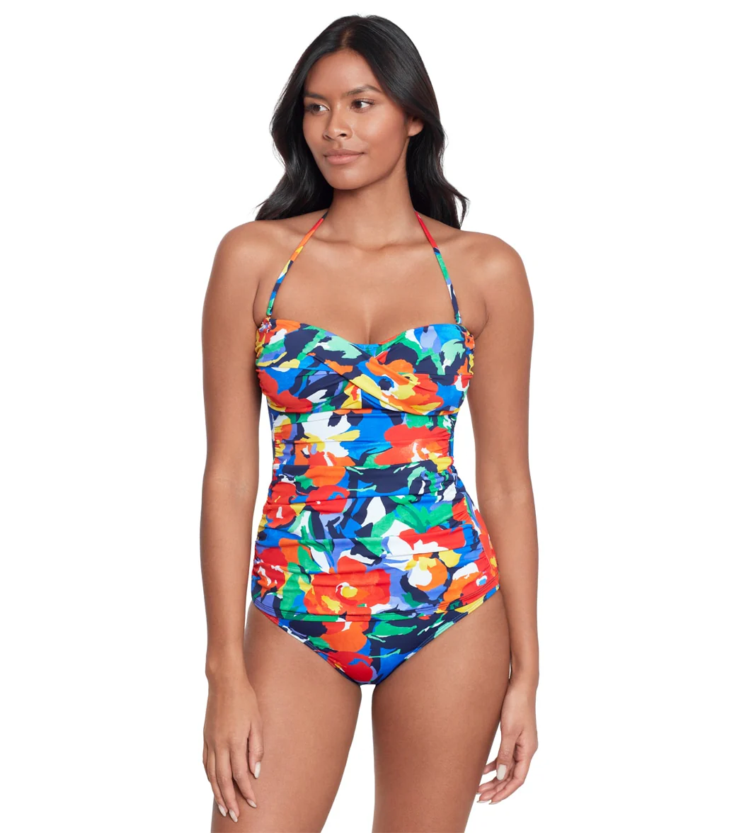 Lauren Ralph Lauren Bold Twist Bandini Tankini Top - Image 5