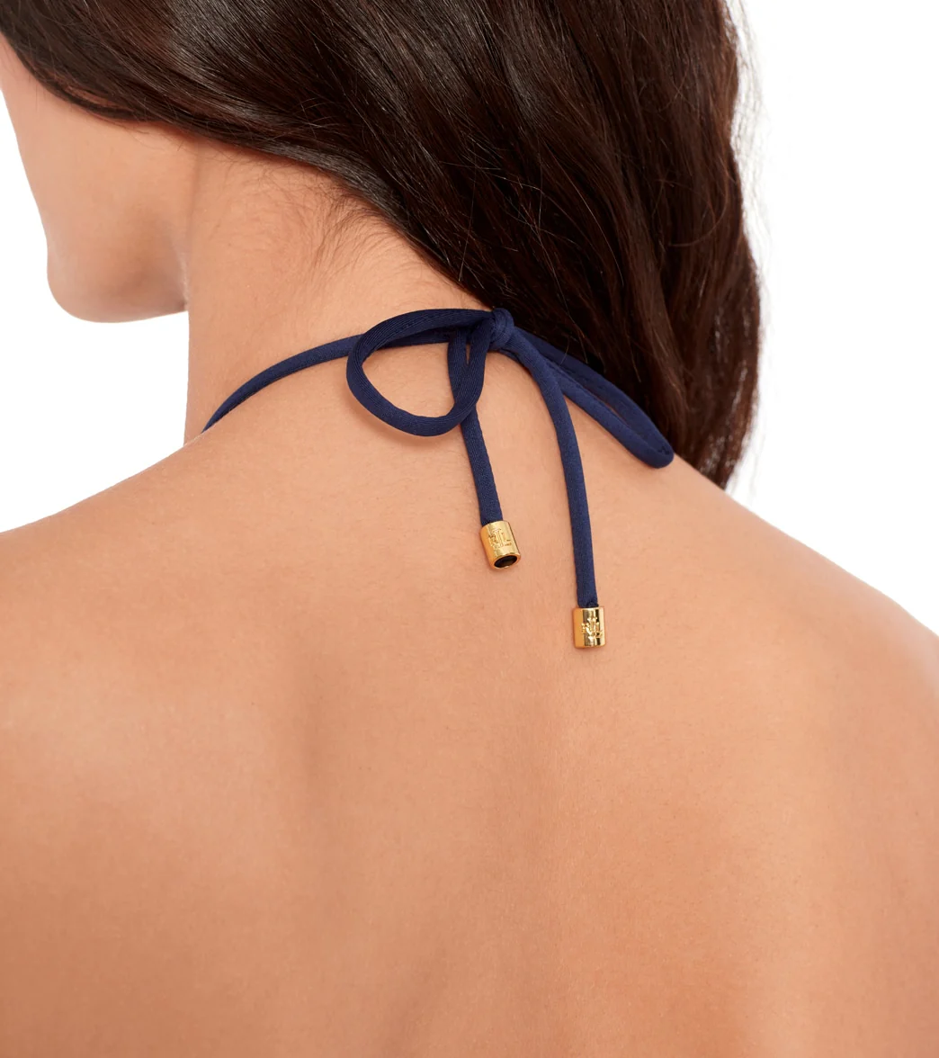 Lauren Ralph Lauren Crochet Cutout Bandeau One Piece Swimsuit - Image 4