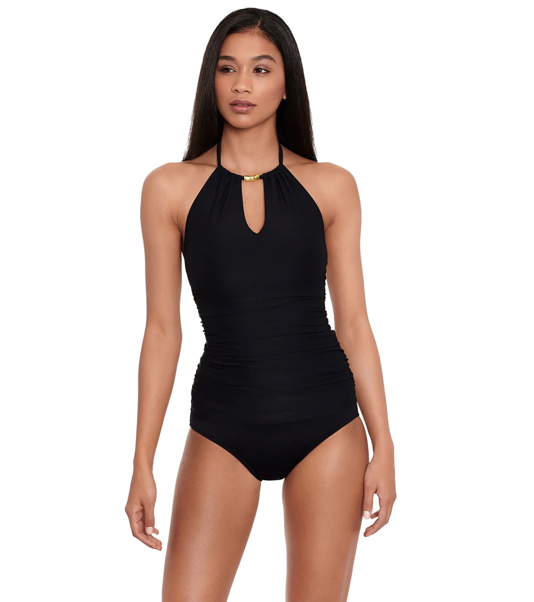 Lauren Ralph Lauren Women's Beach Club High Neck Tankini Top - Image 4