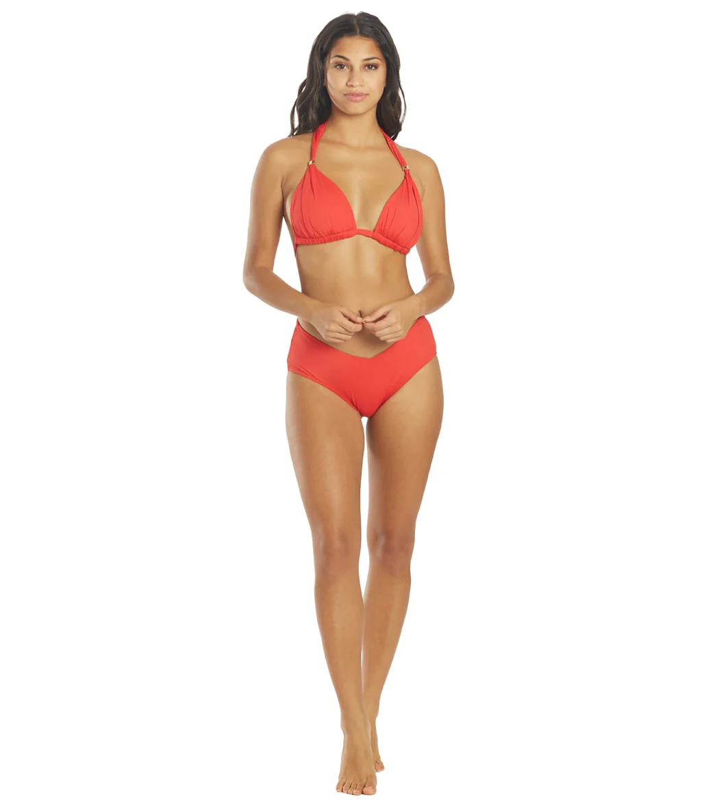 Lauren Ralph Lauren Women's Beach Club Mid Rise V Bikini Bottom - Image 6