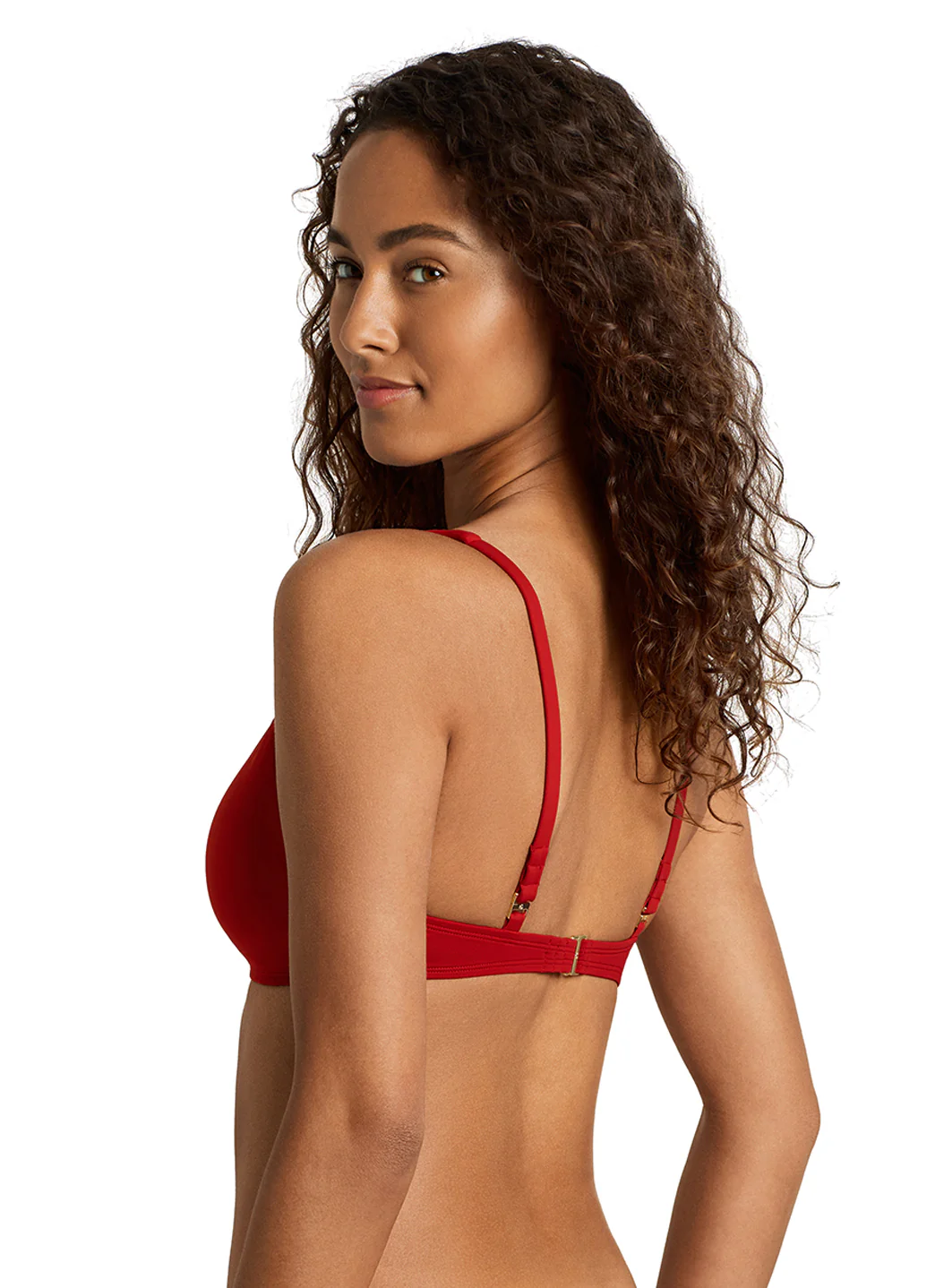 Lauren Ralph Lauren Women's Beach Club Solids Gold Hardware Ring Bikini Top - Image 10