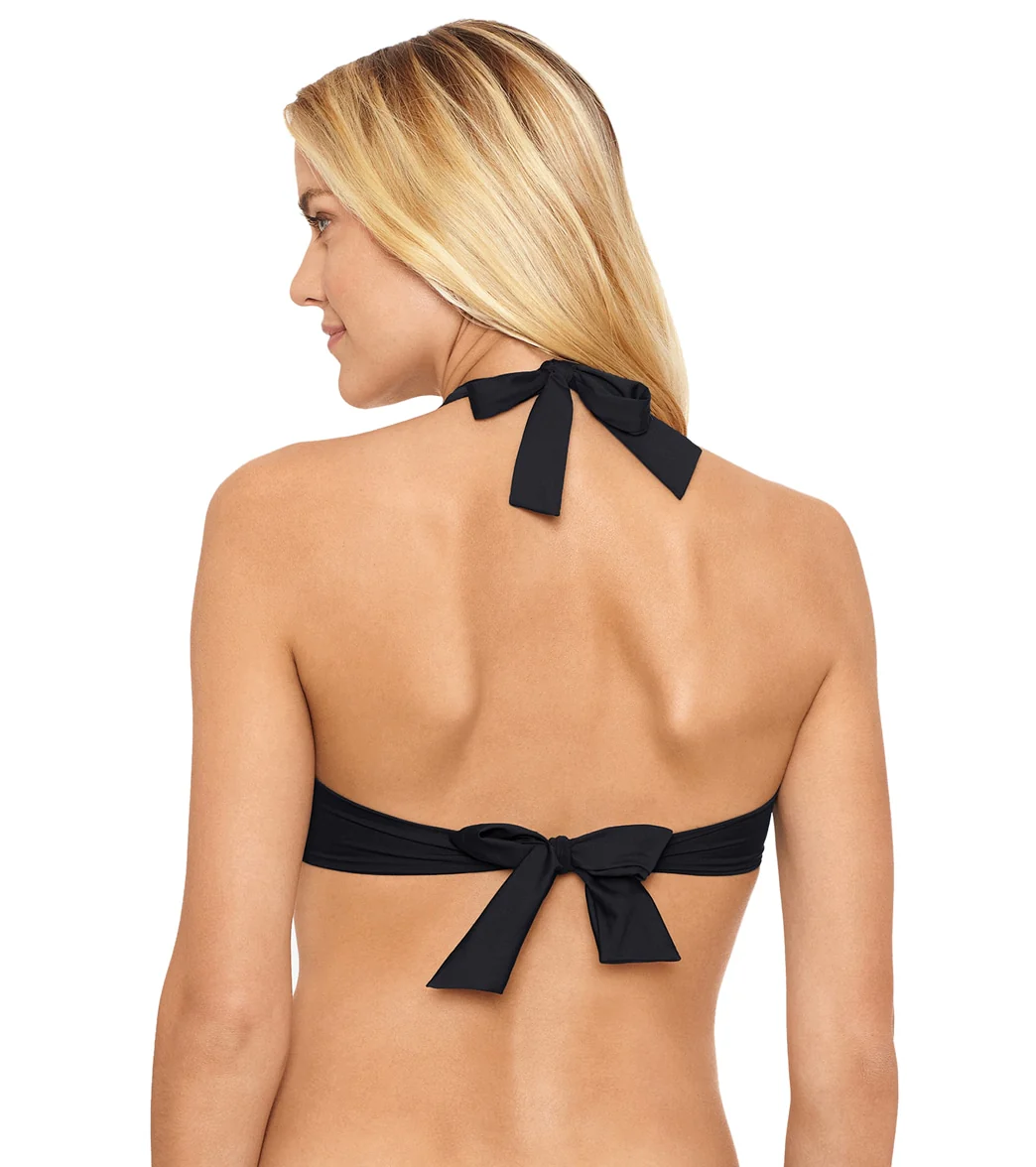 Lauren Ralph Lauren Women's Beach Club Solids Ring Halter Bikini Top - Image 14