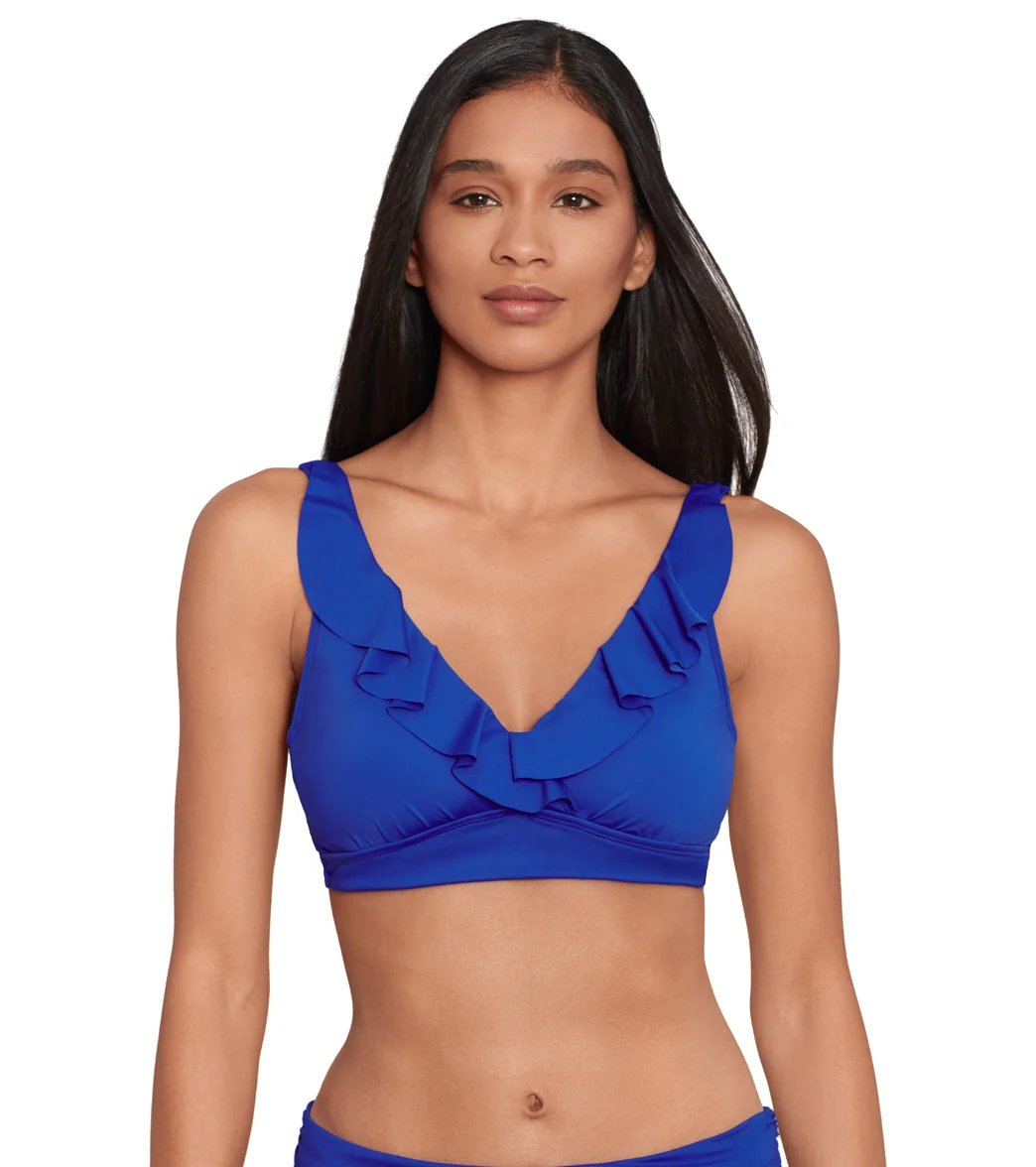 Lauren Ralph Lauren Women's Beach Club Solids Ruffle Underwire Bikini Top - Image 11