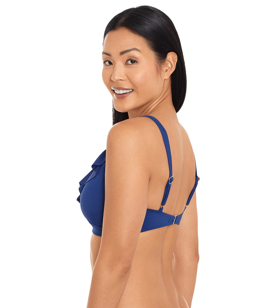 Lauren Ralph Lauren Women's Beach Club Solids Ruffle Underwire Bikini Top - Image 13