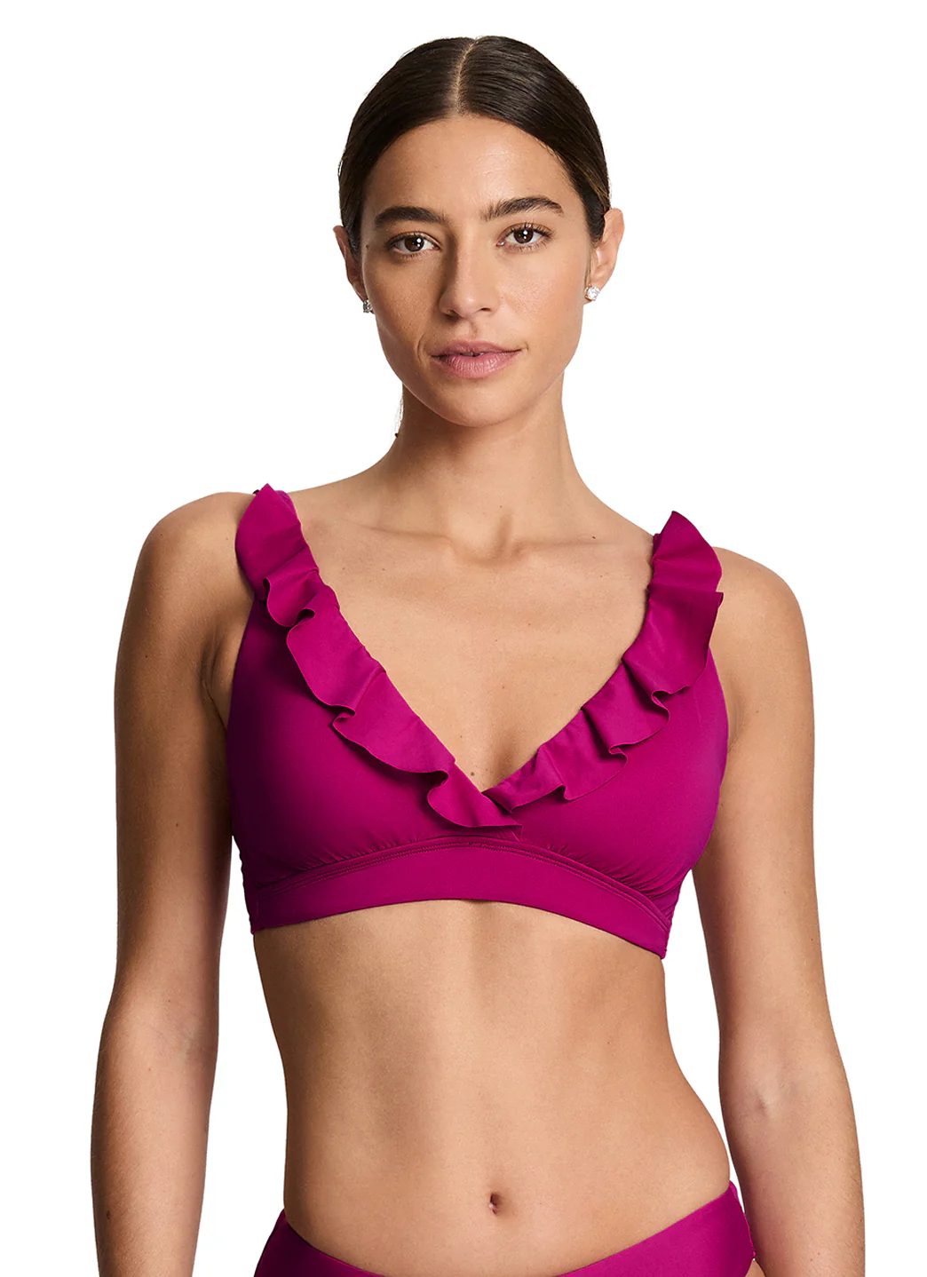 Lauren Ralph Lauren Women's Beach Club Solids Ruffle Underwire Bikini Top - Image 15