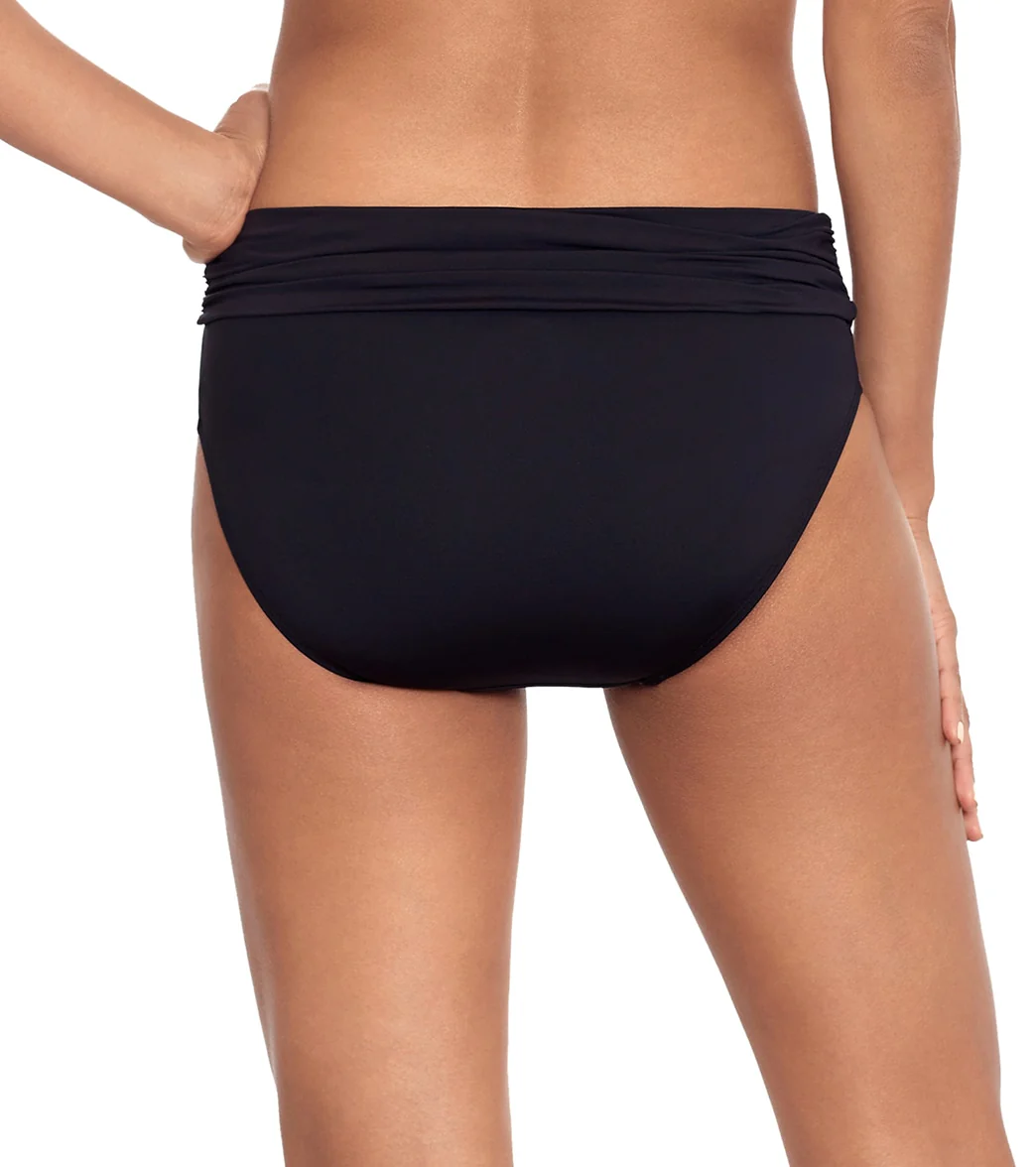 Lauren Ralph Lauren Women's Beach Club Solids Wide Shirred Banded Hipster Bikini Bottom - Image 20