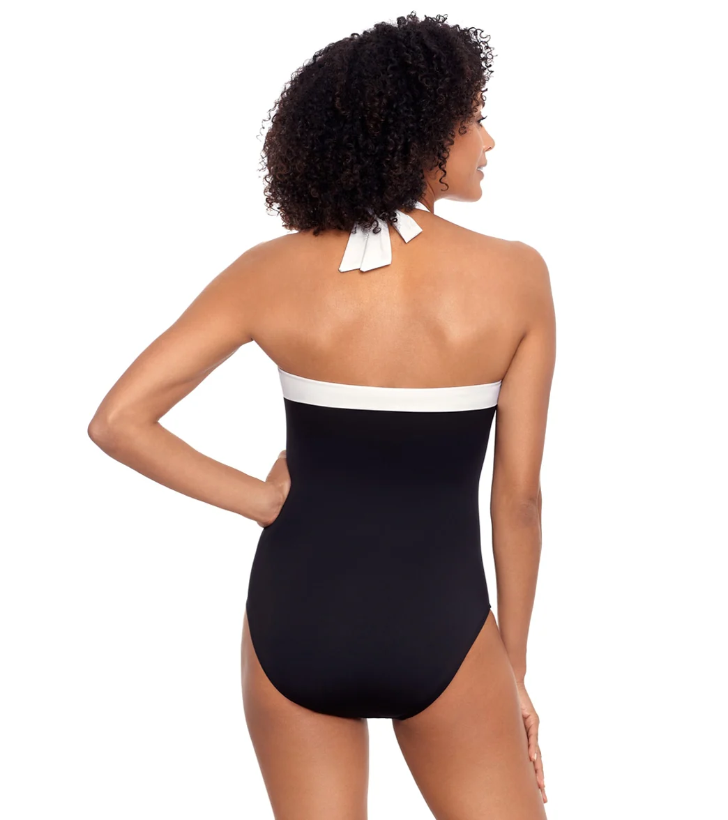 Lauren Ralph Lauren Women's Bel Air Bandeau One Piece Swimsuit - Image 13