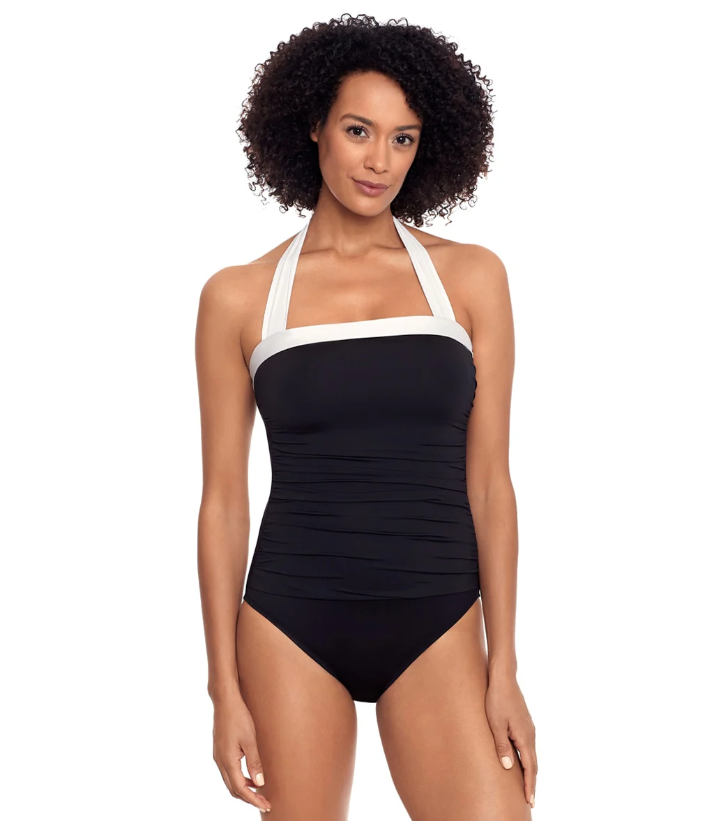 Lauren Ralph Lauren Women's Bel Air Bandeau One Piece Swimsuit - Image 15