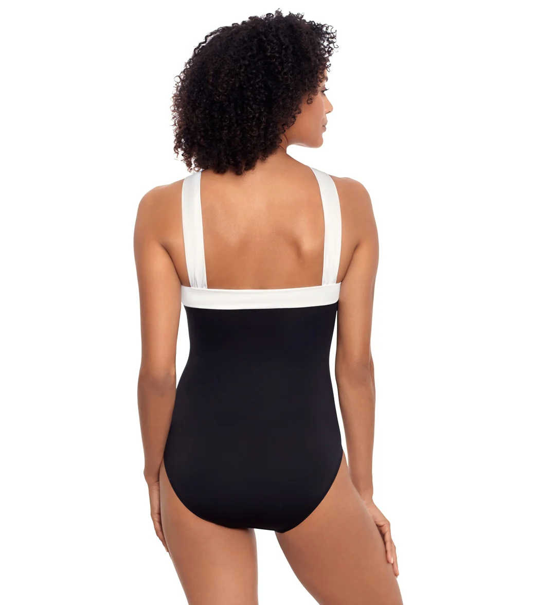 Lauren Ralph Lauren Women's Bel Air Halter High Neck One Piece Swimsuit - Image 3