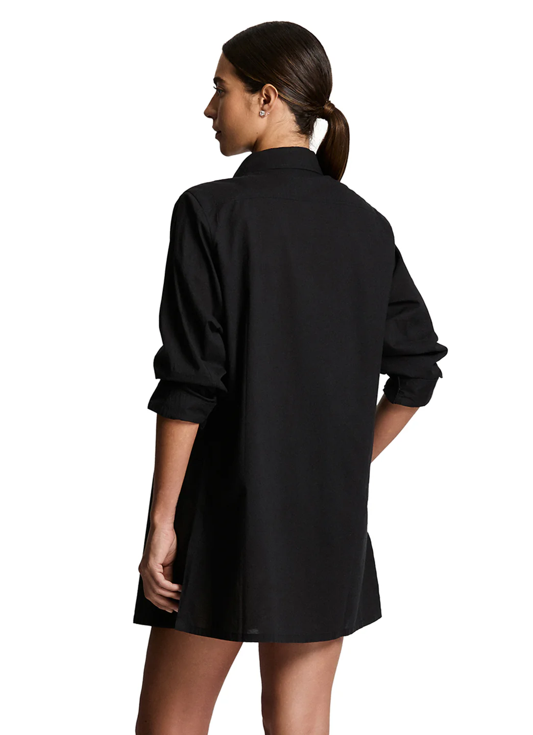 Lauren Ralph Lauren Women's Cotton Logo Embroidered Cover Up Shirt - Image 4