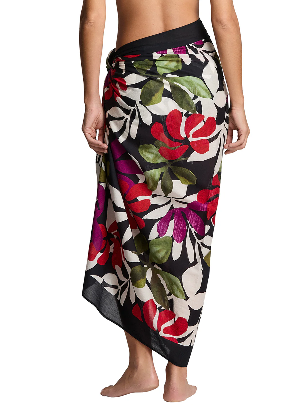 Lauren Ralph Lauren Women's Modern Jungle Floral Border Pareo - Image 5