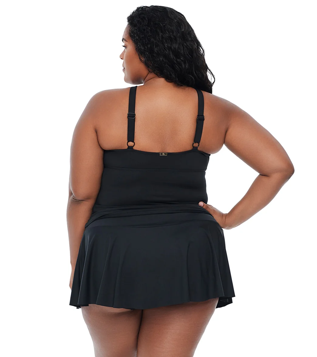 Lauren Ralph Lauren Women's Plus Size Beach Club High Neck Tankini Top - Image 7