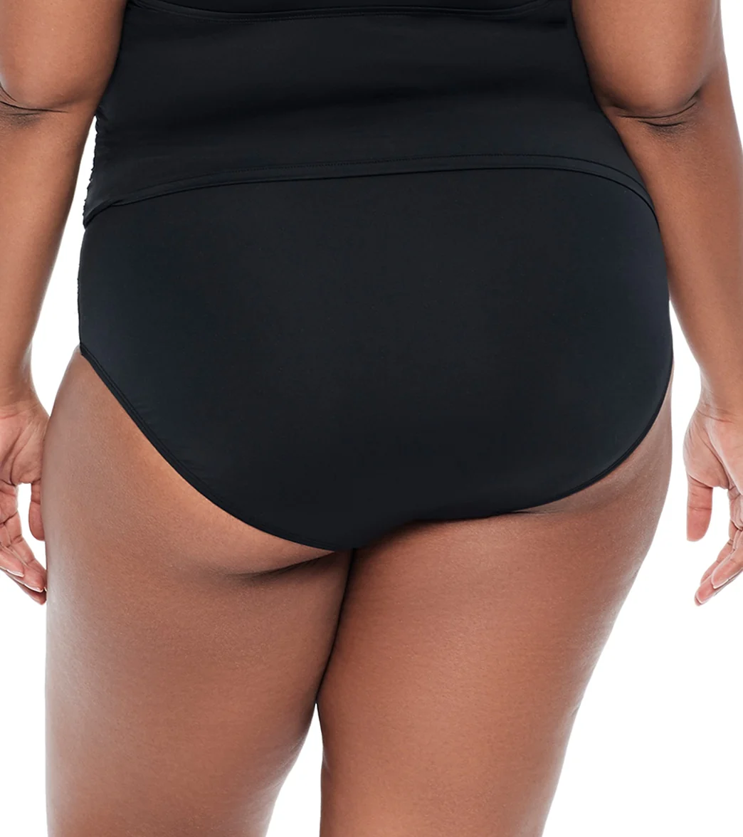 Lauren Ralph Lauren Women's Plus Size Beach Club High Waist Bikini Bottom - Image 8