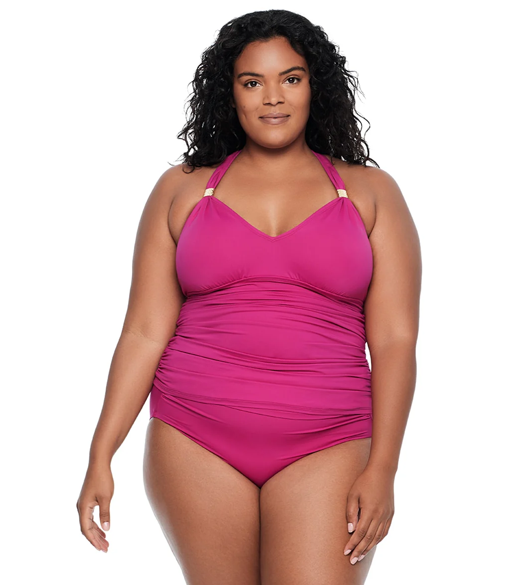 Lauren Ralph Lauren Women's Plus Size Beach Club Tankini Top - Image 6