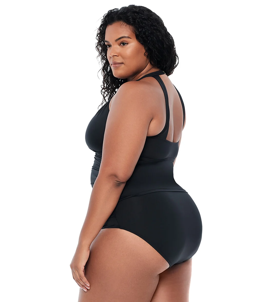 Lauren Ralph Lauren Women's Plus Size Beach Club Tankini Top - Image 8