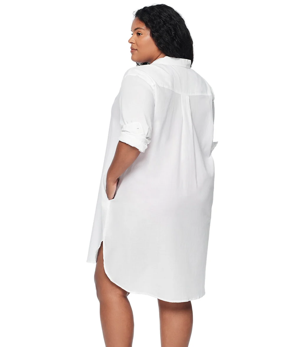 Lauren Ralph Lauren Women's Plus Size Maxi Beach Shirt - Image 6