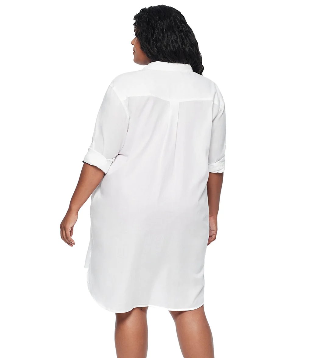 Lauren Ralph Lauren Women's Plus Size Maxi Beach Shirt - Image 7