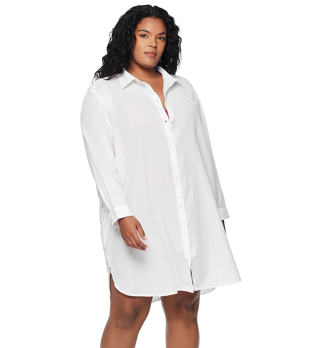 Lauren Ralph Lauren Women's Plus Size Maxi Beach Shirt - Image 9