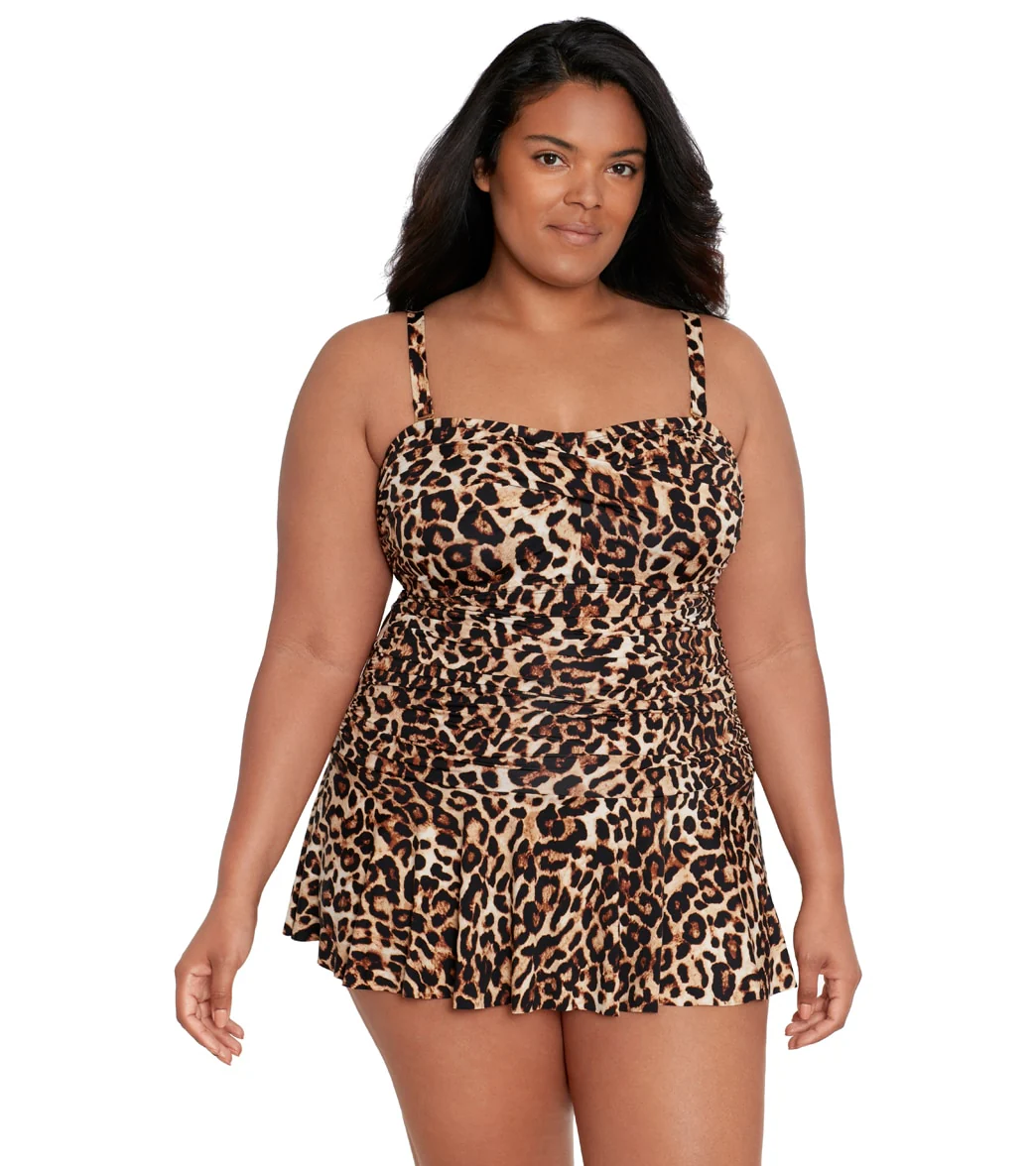 Lauren Ralph Lauren Women's Plus Size Ottoman Mesh Twist Shirred One Piece Swimsuit - Image 6