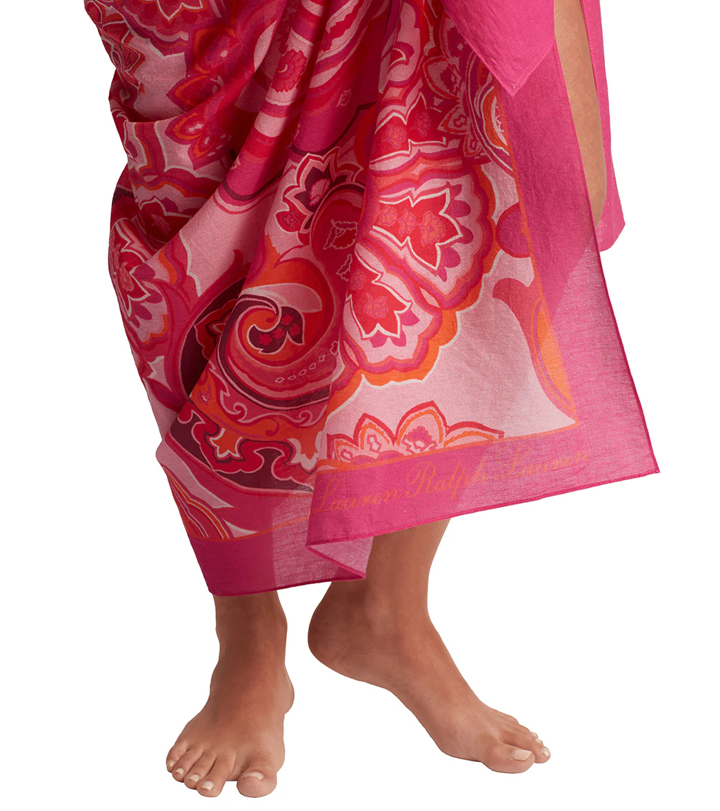 Lauren Ralph Lauren Women's Provence Paisley Border Pareo - Image 5