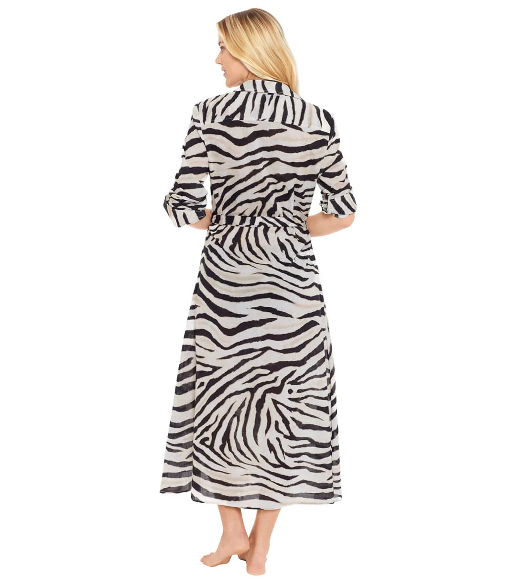 Lauren Ralph Lauren Women's Zebra Midi Shirt Dress - Image 3
