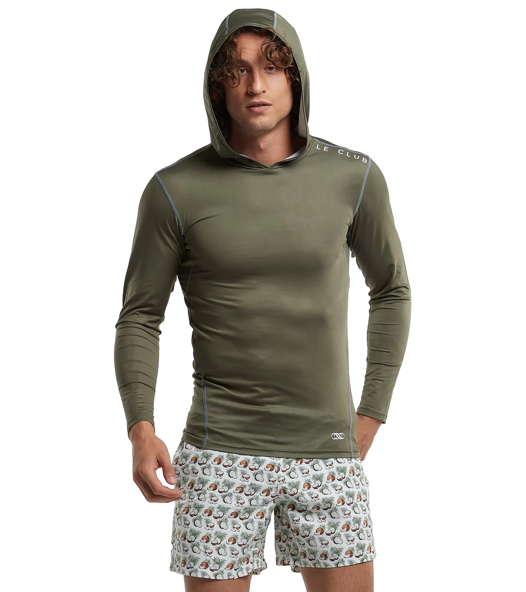 LE CLUB Men's Cove Long Sleeve Rash Guard - Image 5