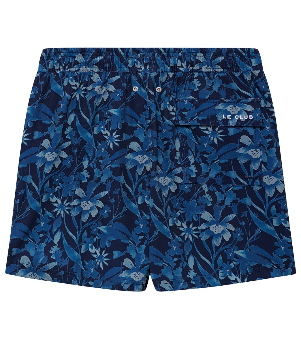 LE CLUB Men's Indigo Stretch Swim Trunks - Image 2