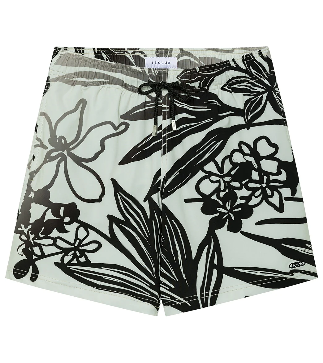 LE CLUB Men's Raven Stretch Swim Trunks - Image 4