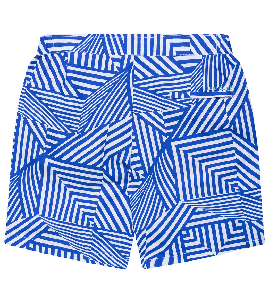 LE CLUB Men's Wynn Flat Panel Swim Trunks - Image 2