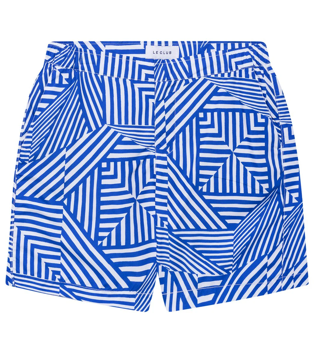 LE CLUB Men's Wynn Flat Panel Swim Trunks - Image 5