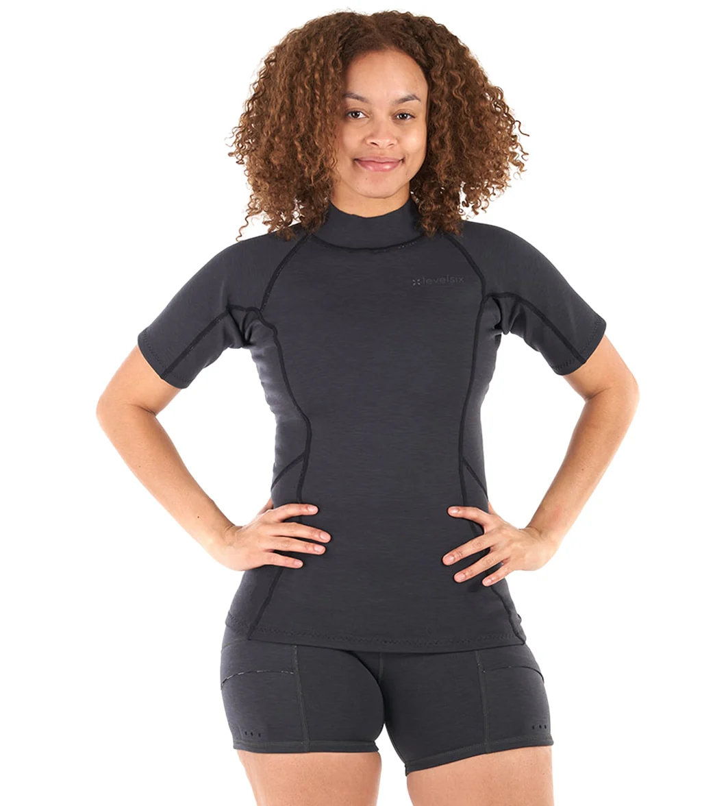 Level Six Women's 0.5mm Sombrio Short Sleeve Neoprene Top - Image 5