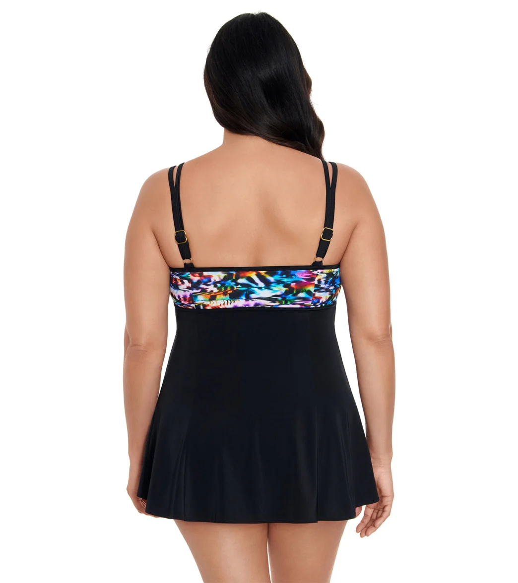 Longitude Women's Beach Craze Empire Princess Seam Swim Dress - Image 3