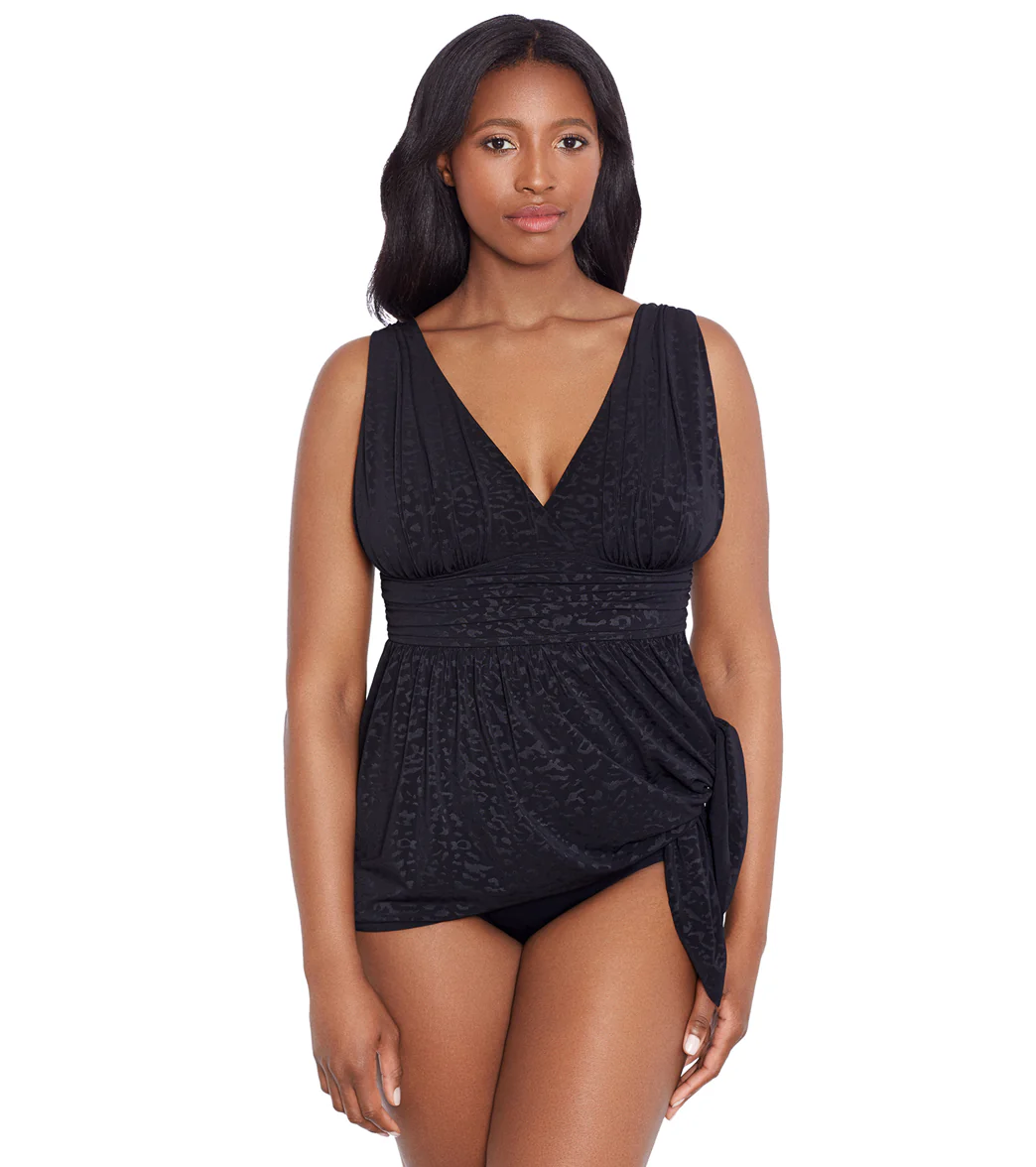 Longitude Women's Boss Lady Goddess Flyaway Long Torso Swim Dress - Image 4