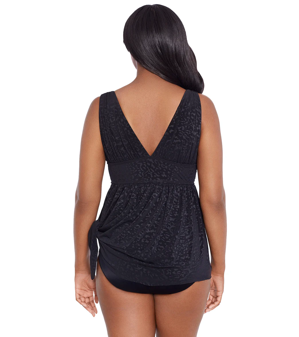 Longitude Women's Boss Lady Goddess Flyaway Long Torso Swim Dress - Image 6
