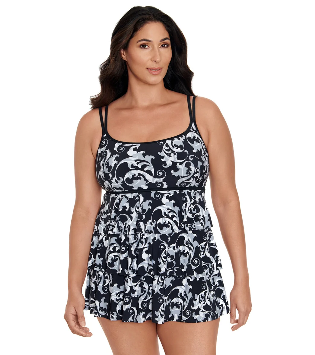 Longitude Women's Caprice Triple Tier Swim Dress - Image 6
