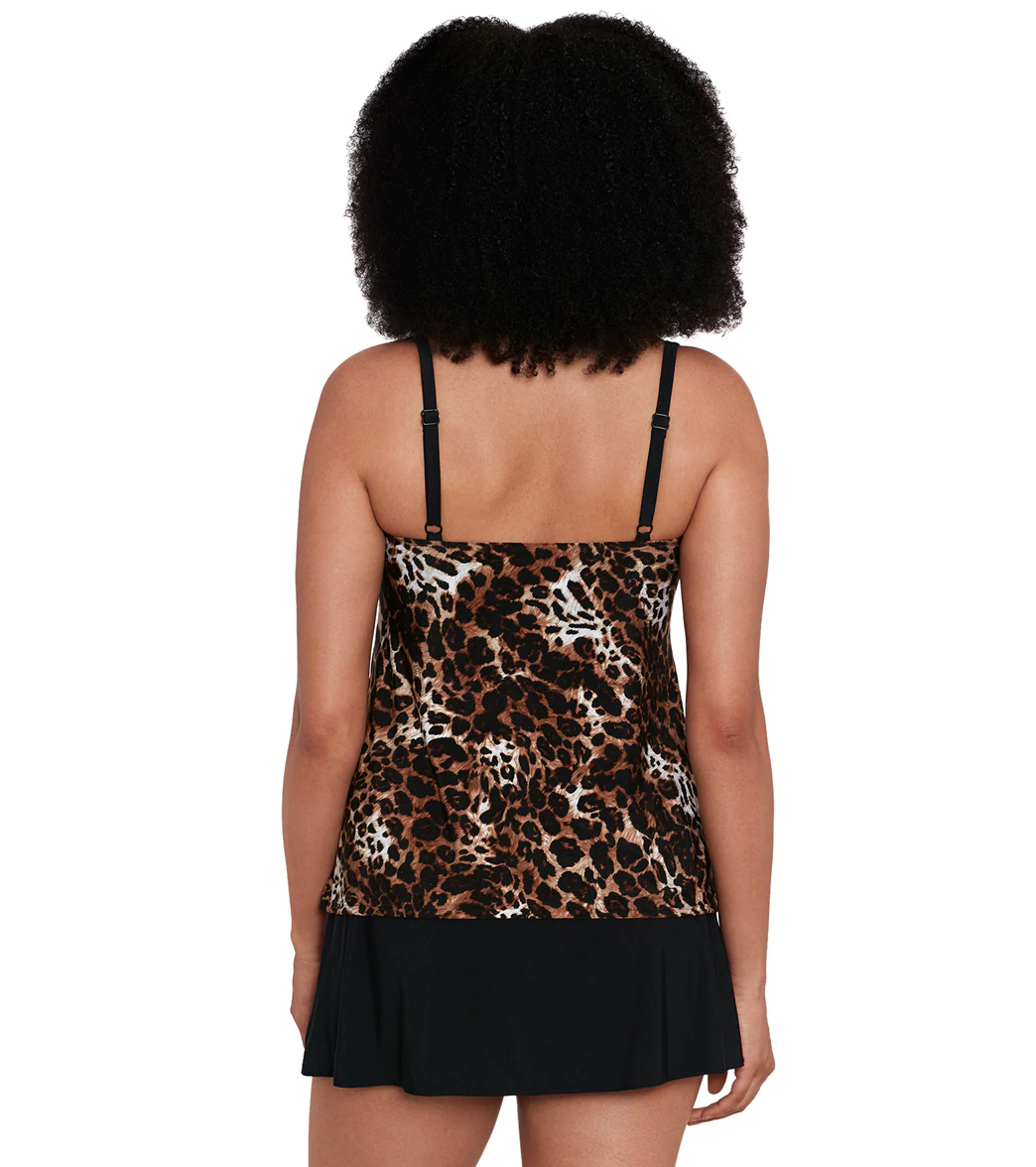 Longitude Women's Catcall Ruffle Faux Skirtini One Piece Swimsuit - Image 3
