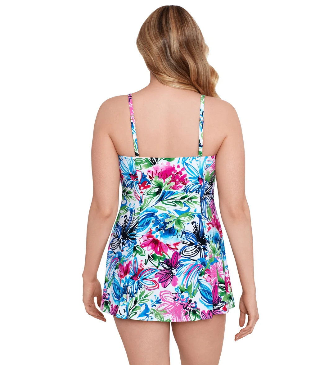 Longitude Women's Fairy Tale Bandeau Princess Seam Long Torso Swim Dress - Image 3