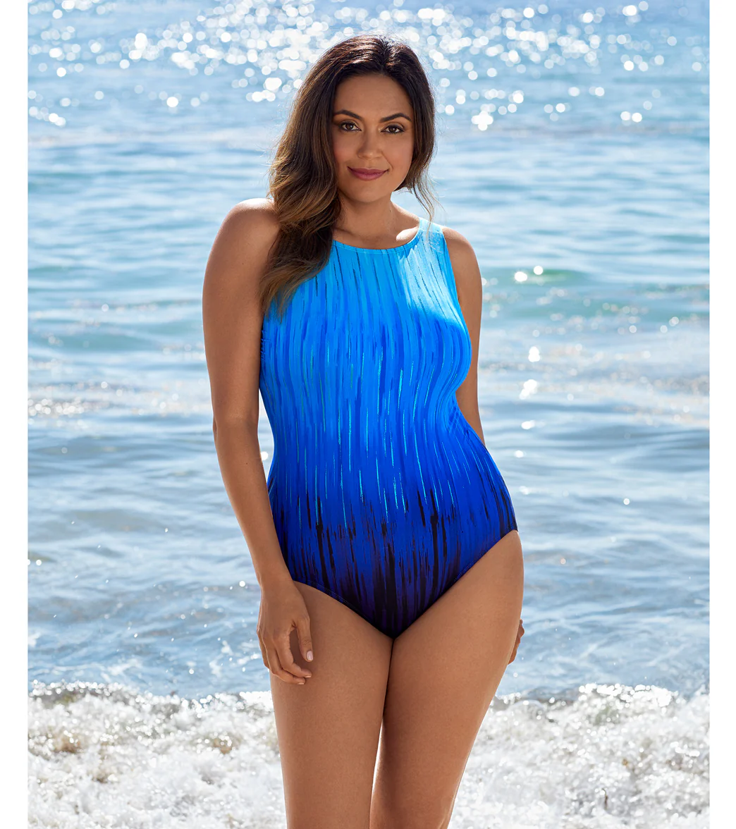 Longitude Women's High Energy Scoop High Neck Long Torso One Piece Swimsuit - Image 4