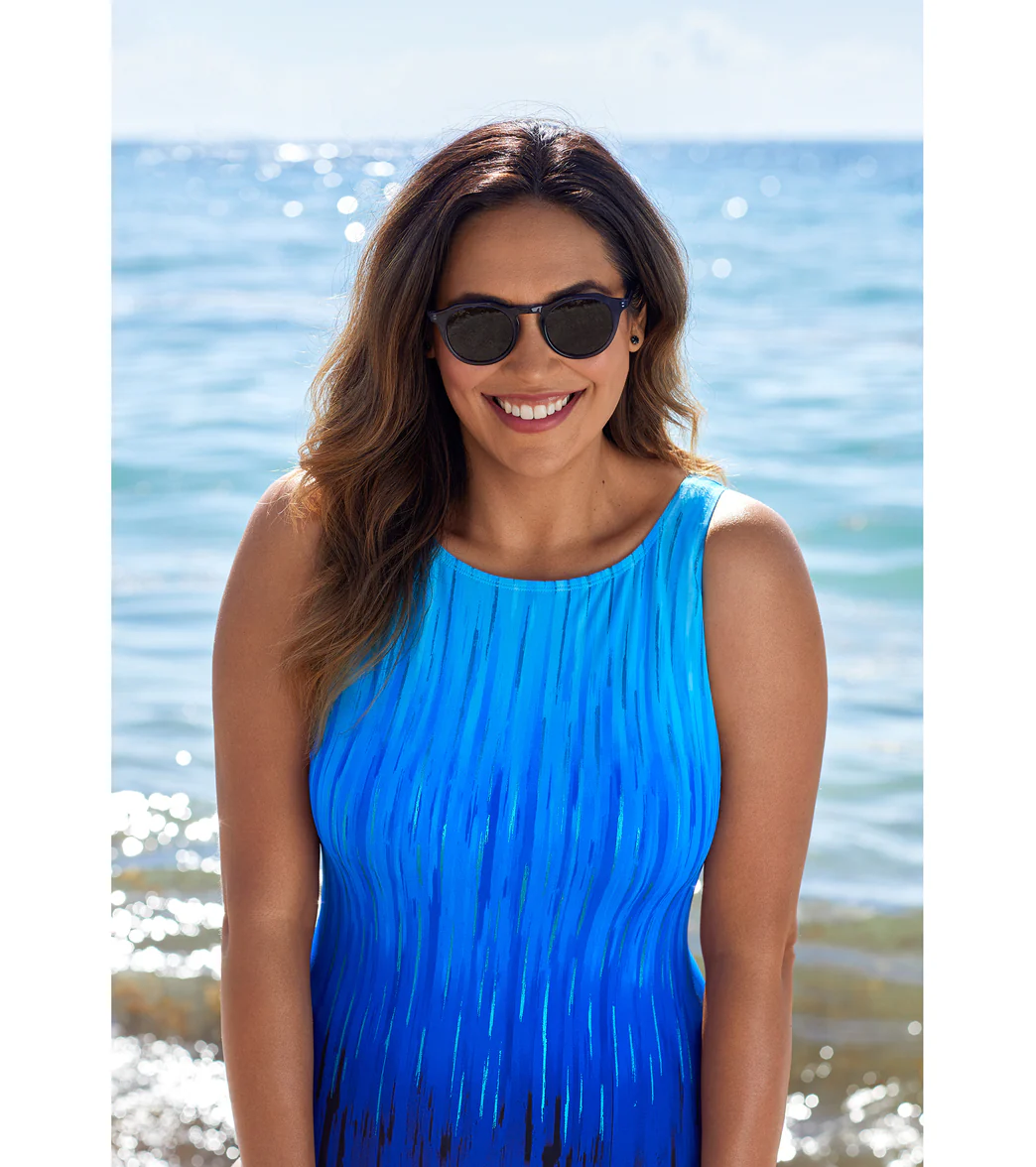 Longitude Women's High Energy Scoop High Neck Long Torso One Piece Swimsuit - Image 7