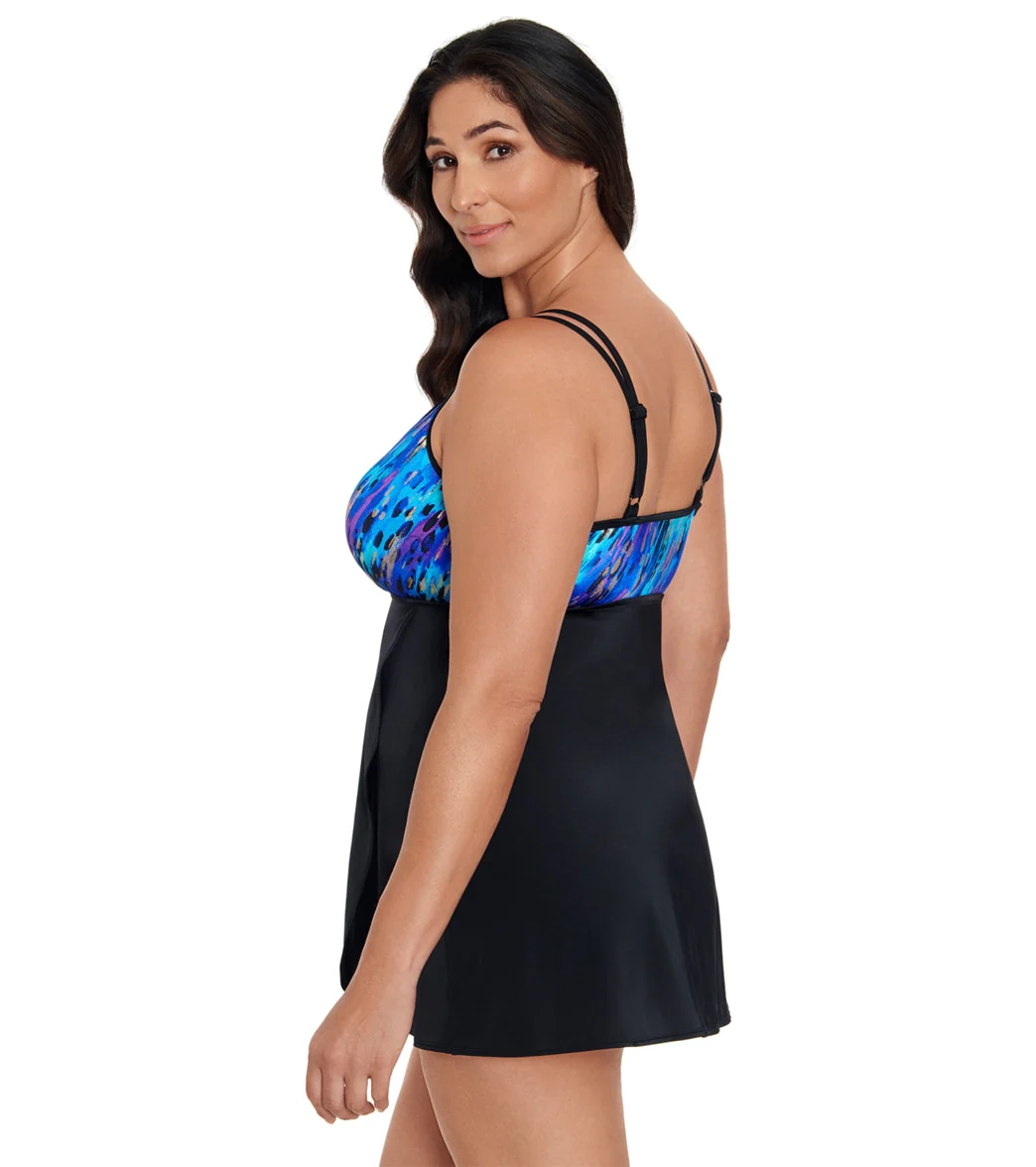 Longitude Women's Leopard High Flyaway Swim Dress - Image 2